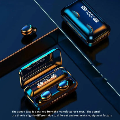 Wireless Earbuds LED Bluetooth Waterproof Noise Reduction